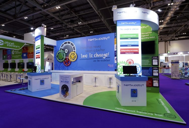 Net support exhibition stand for BETT