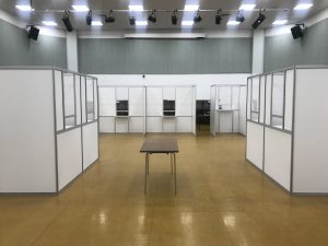 Covid testing and vaccination booths