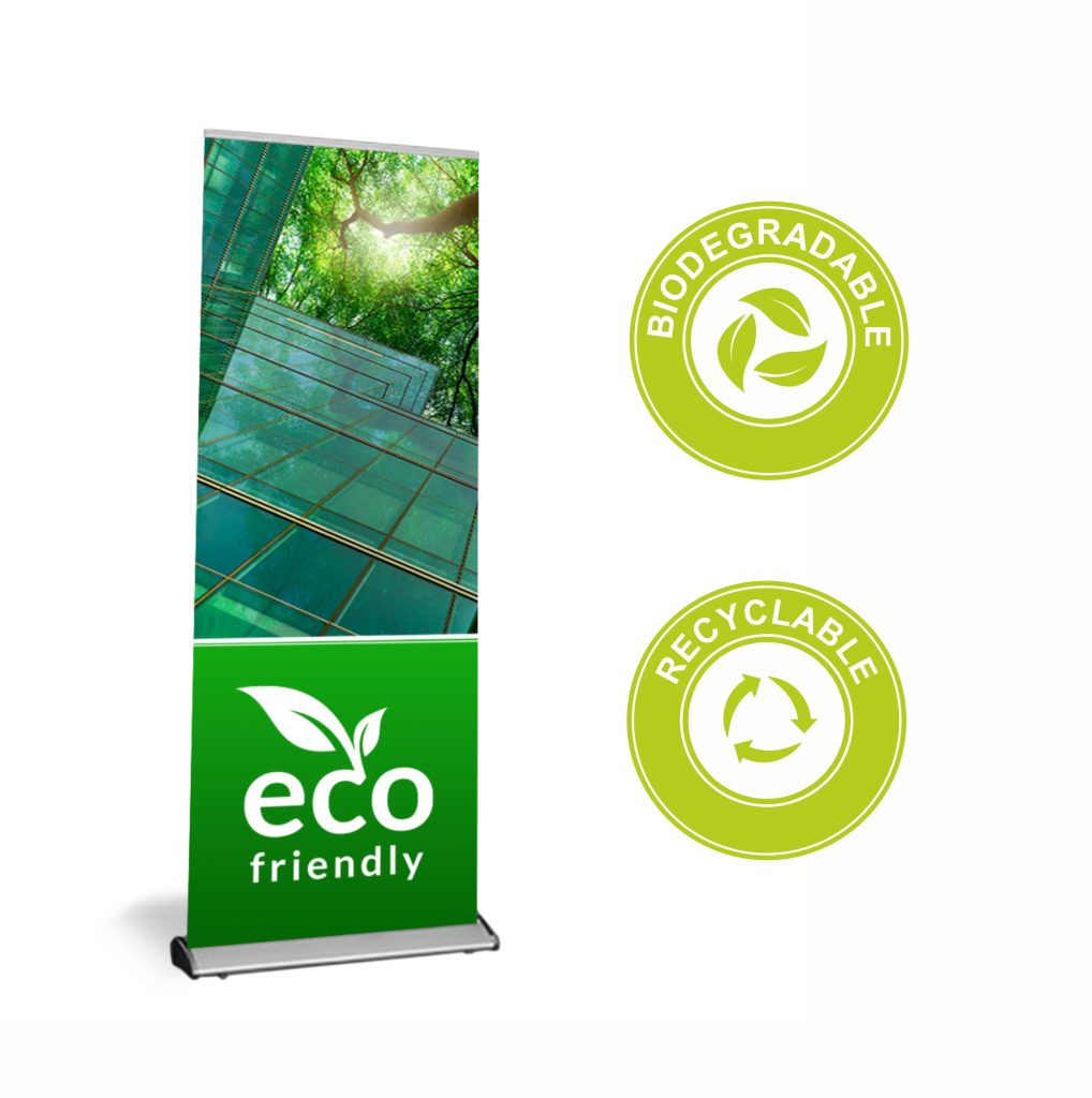 Biodegradable Roller Banner Eco Friendly Displays Gh Display