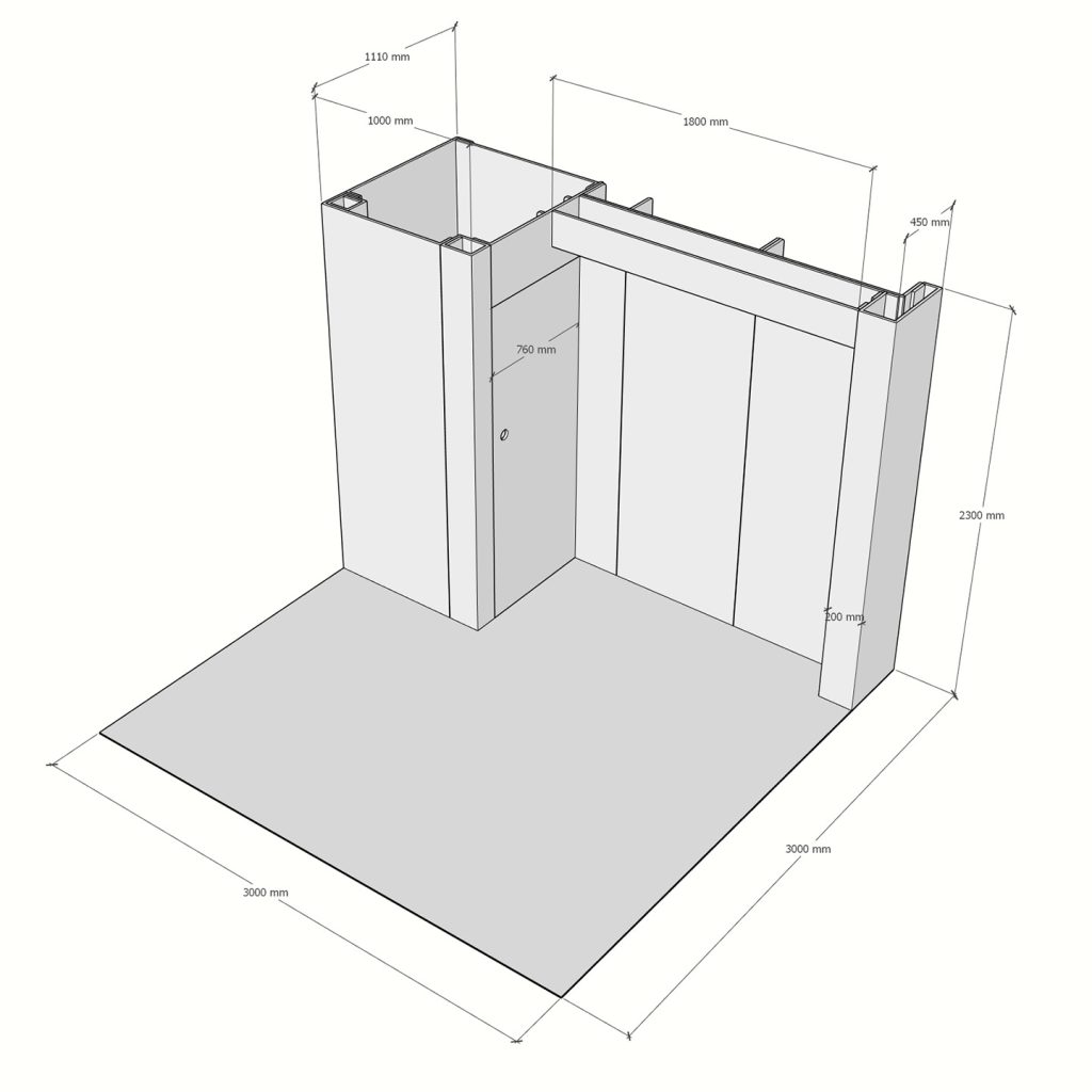 Cardboard-exhibition-stand-3x3-dimensions