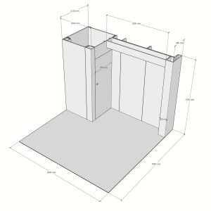 Cardboard-exhibition-stand-3x3-dimensions